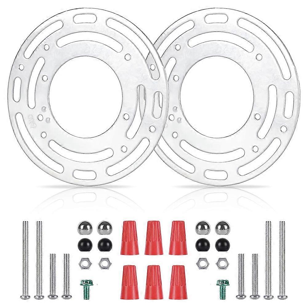 2 Pack Light Fixture Mounting Brackets, Ceiling Light Mounting Plate, Wall Light Mount Blocks with Screw and Nuts