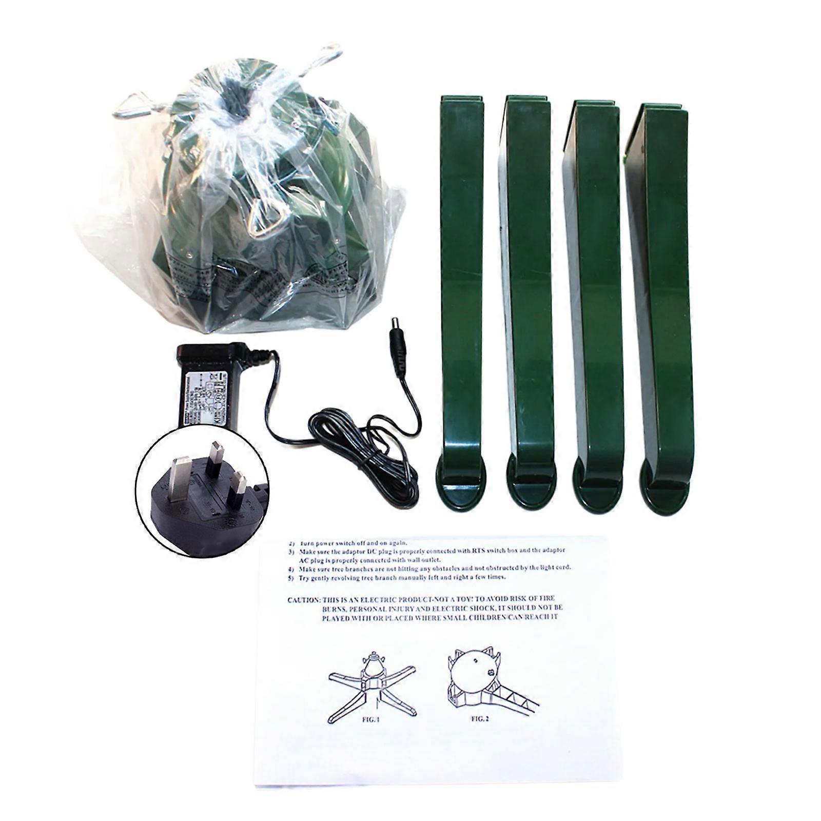 Support de sapin de Noël rotatif facile à utiliser, réglable, avec fonction de rotation, pour sapins artificiels multicolores