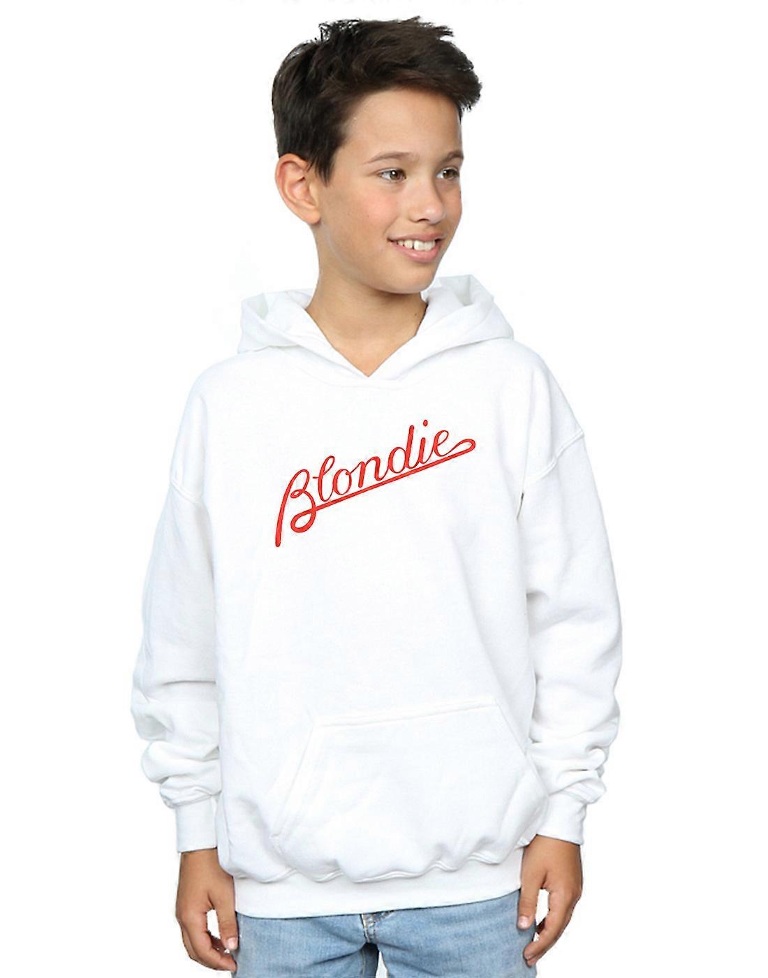 Blondie gutter linjer Logo Hettegenser