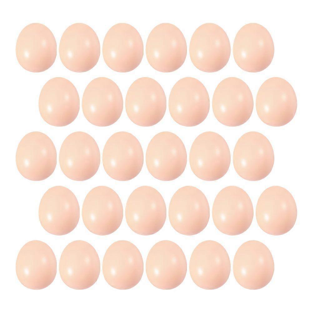 50Pcs Simulation Plastic Eggs Kids Hand-painted Egg Props DIY Graffiti Easter Eggs