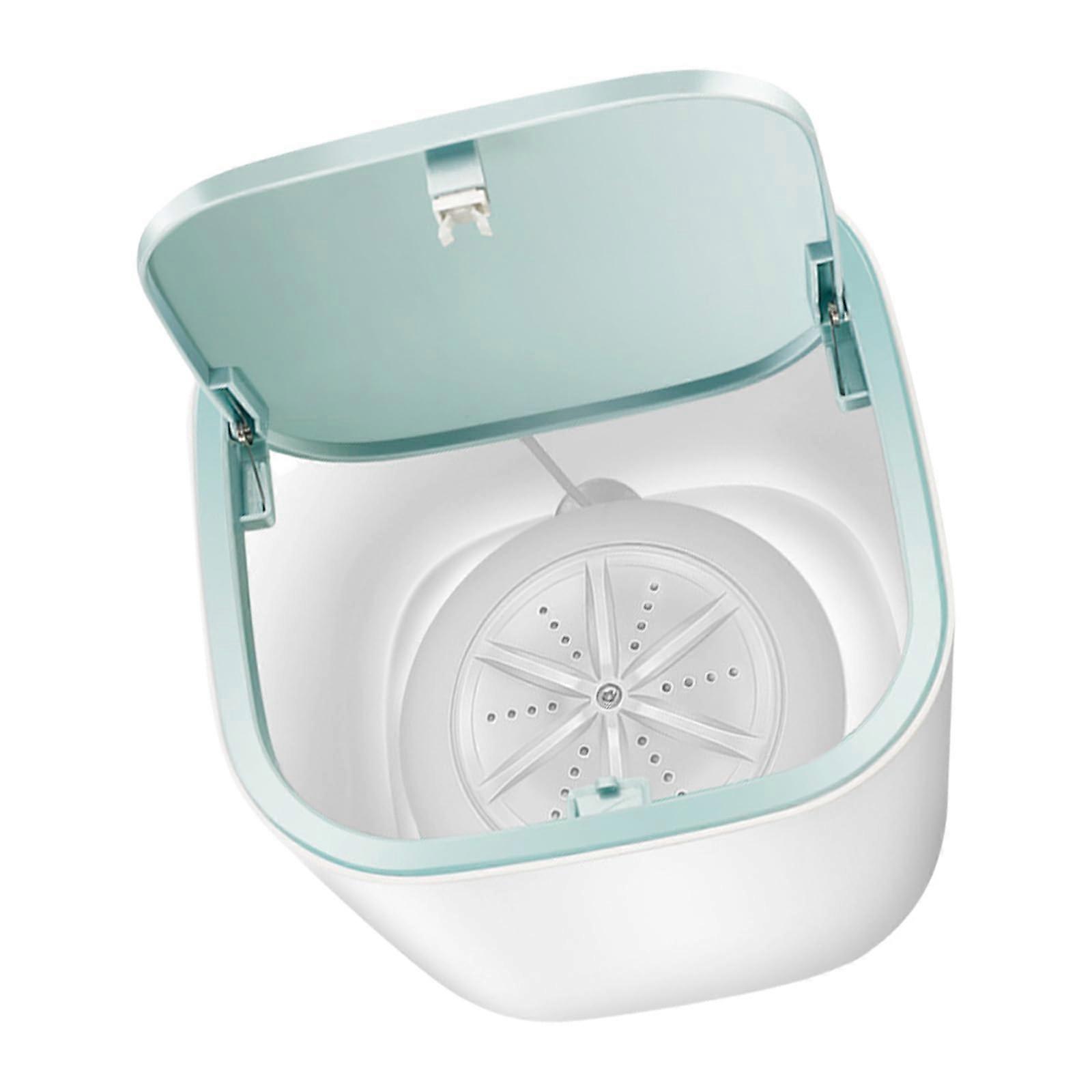Lightweight Miniature Washer USB Charging Washing Machine for Dormitory Compact Space Saving White Laundry Appliance