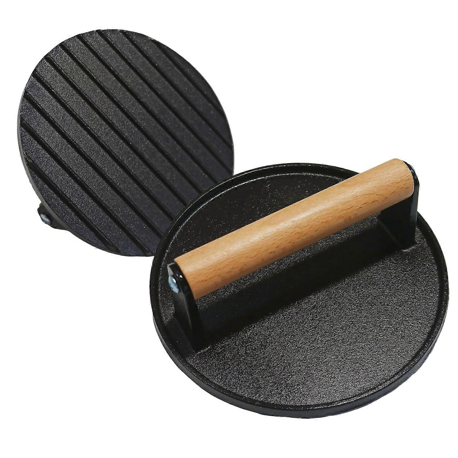 Smash Burger Press with JuiceSealing Flat Surface for Outdoor BBQ and Indoor Griddle Cooking