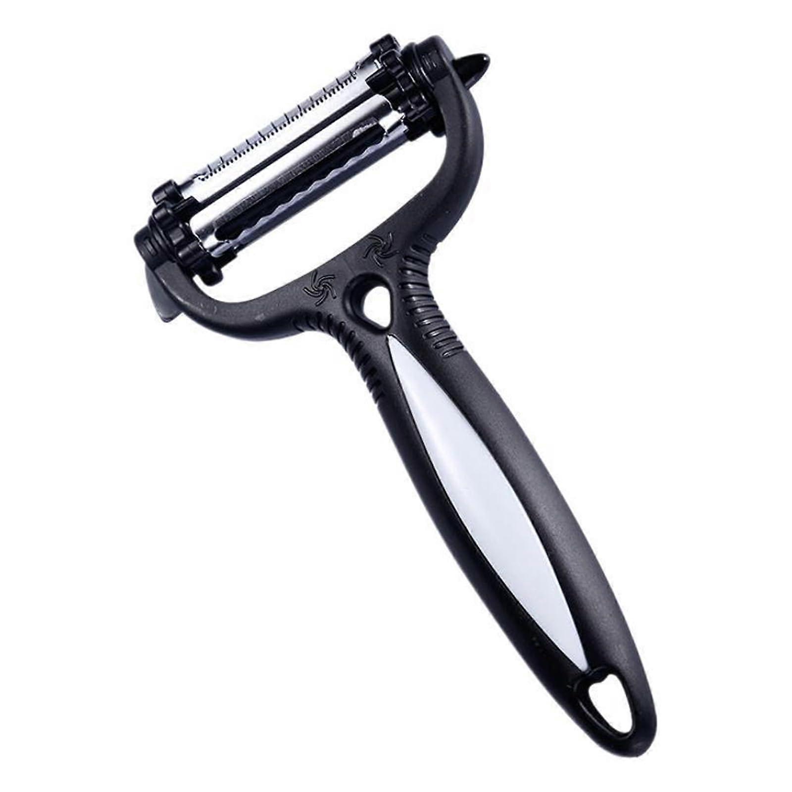 Stainless Steel Vegetable Peeler with Ergonomic Handle for Efficient Fruit Peeling in Random Color