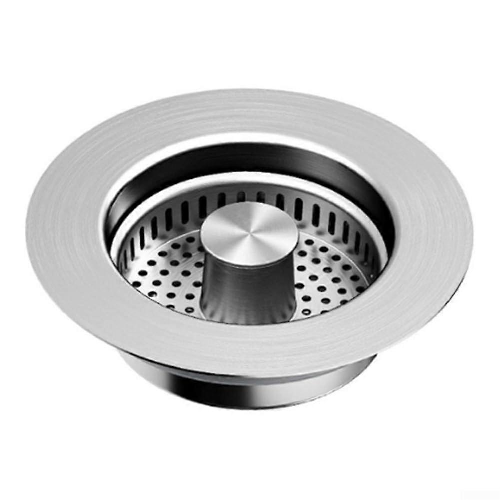 Stainless Steel Kitchen Sink Strainer with Removable Basket, Fine Mesh Filter, Smooth Drainage