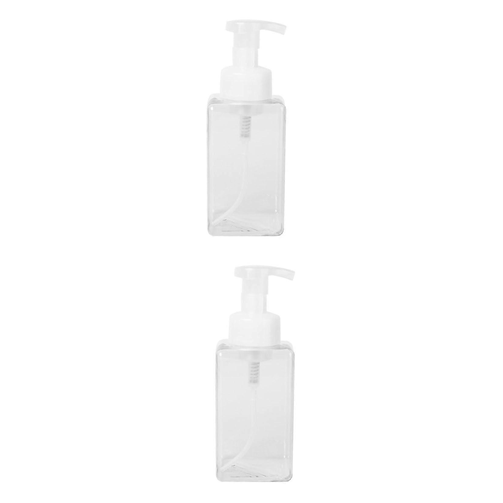 2Pcs Foaming Soap Dispensers Refillable Pump Bottles for Bathroom and Kitchen Liquid Soap