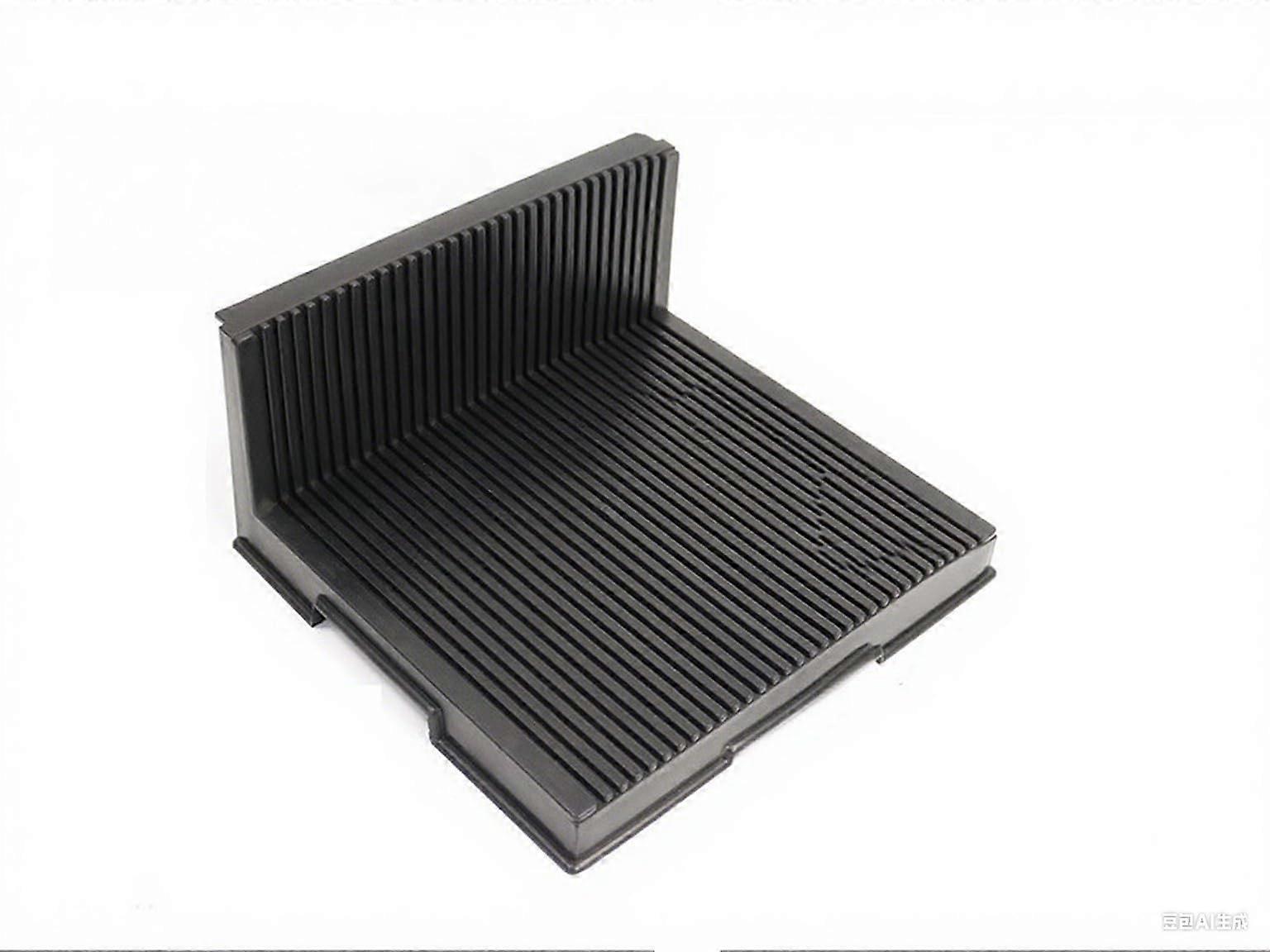 ESD PCB Storage Rack with AntiStatic Protection, Adjustable LShaped Stackable Holder, Black 250x270x130mm