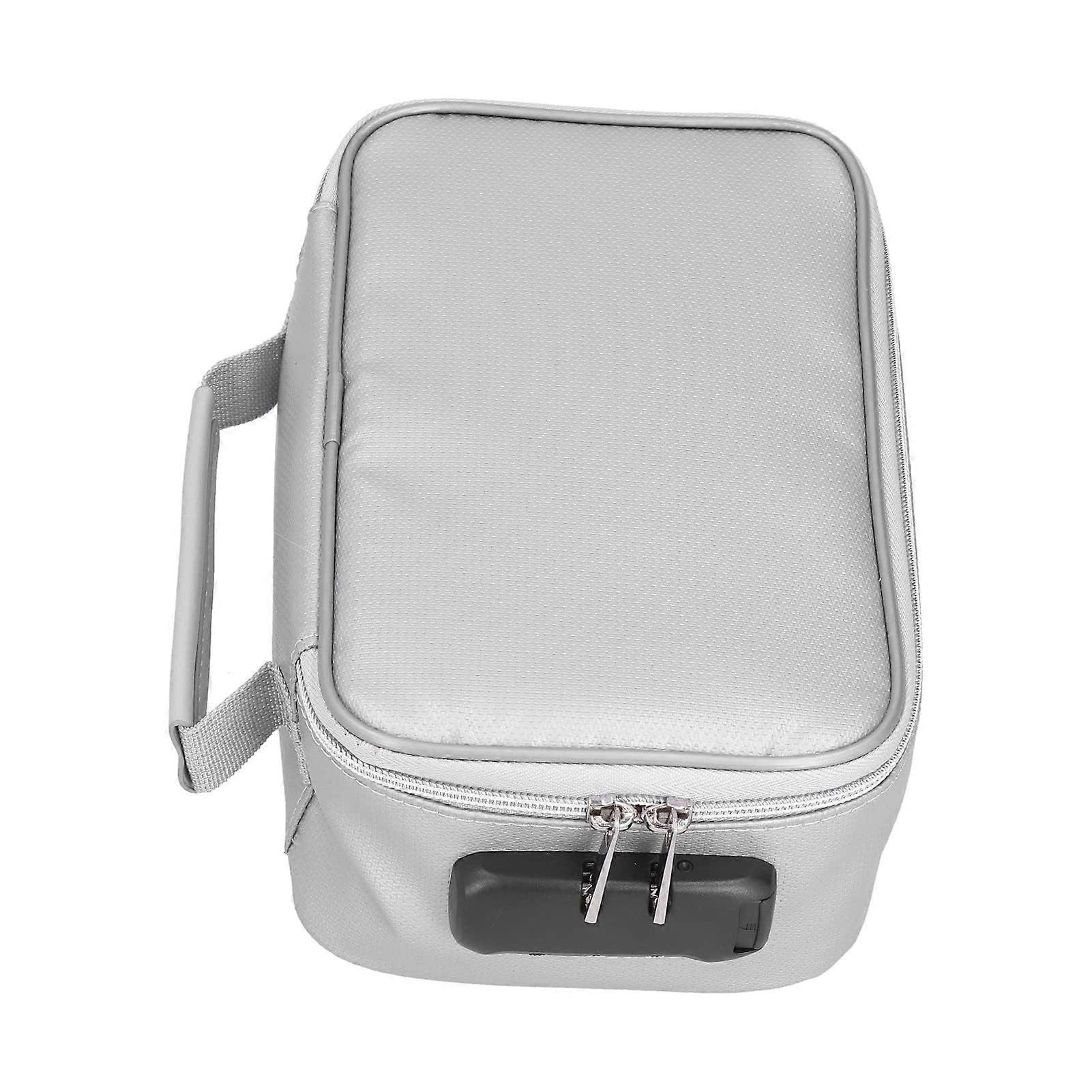 Fireproof Waterproof Document Storage Bag with Lock, MultiPocket Organizer for Certificates and Passport