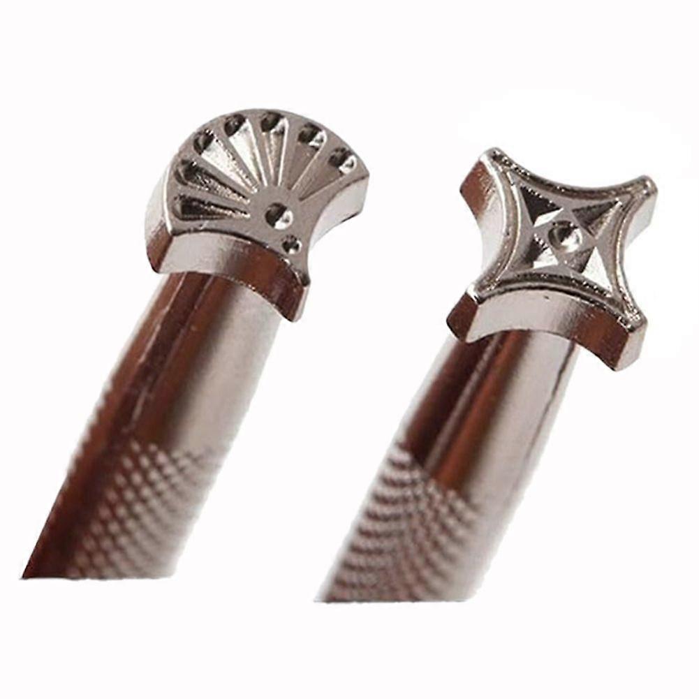 Leather Stamps,2 Pcs Professional Leather Border Stamping Tools for Craft Working