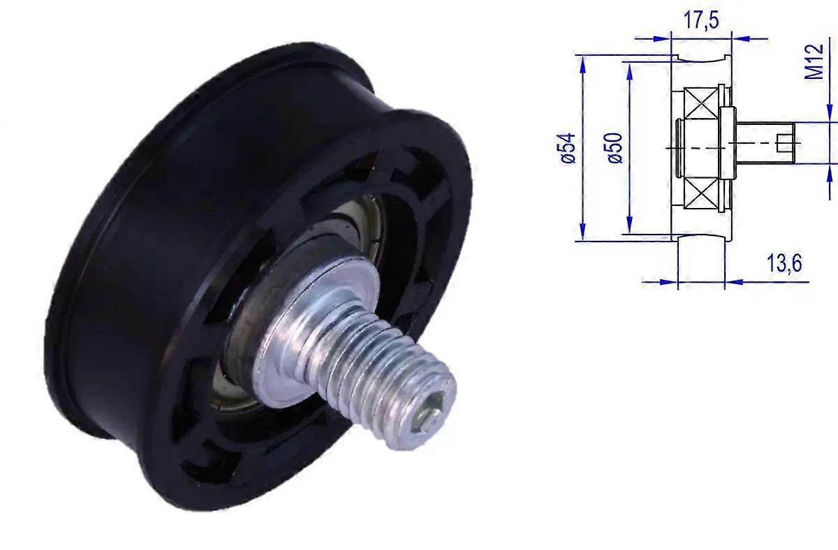 Fermator Eccentric Kicking Roller Flat D=54/50mm