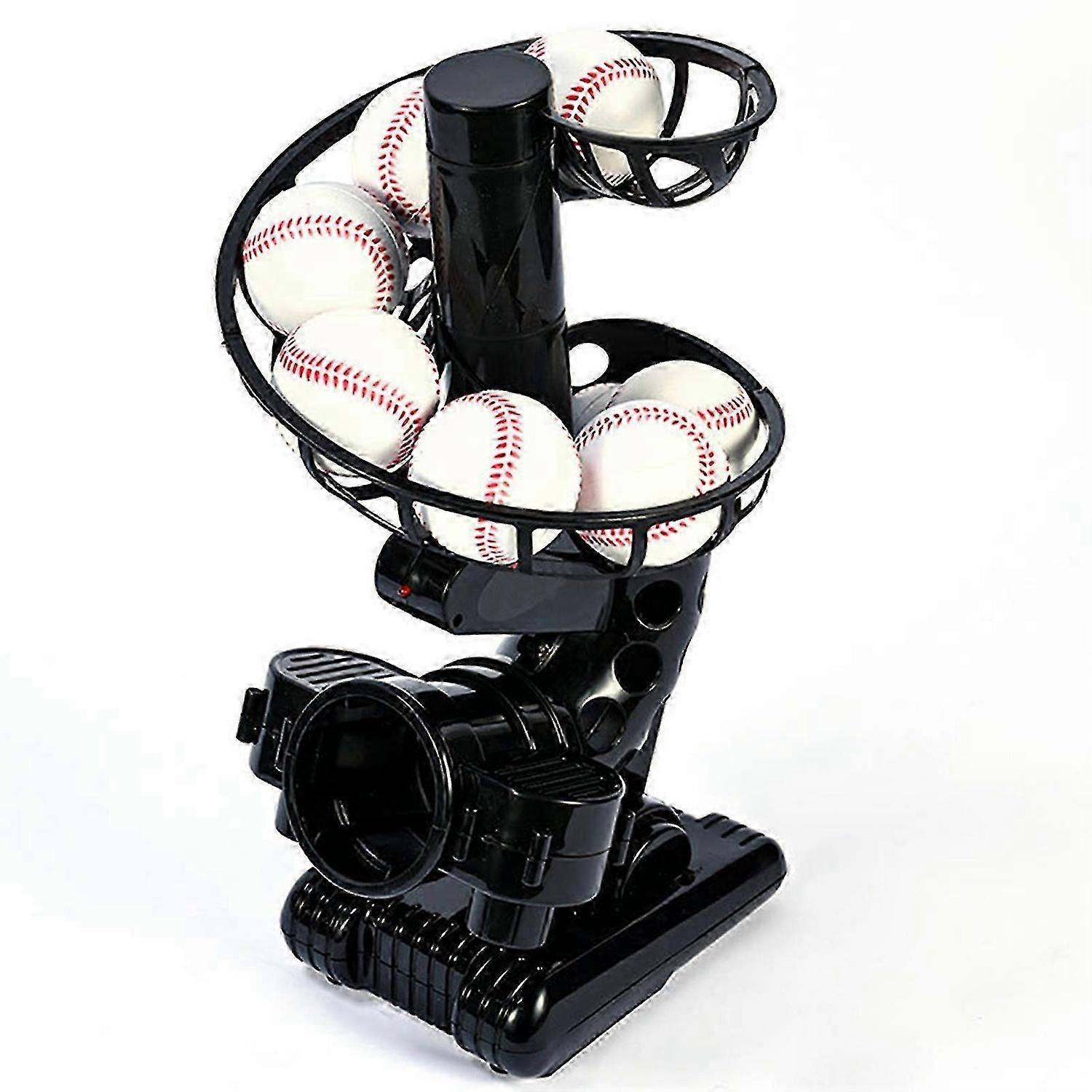 Portable Baseball Pitching Machine, Indoor/Outdoor Auto Ball Thrower for Beginners, Adjustable Speed & Angle for Baseball Training
