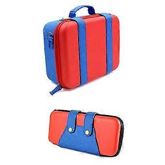 Carrying Case for  Switch/Switch OLED, Waterproof Travel Case with Strap, Soft Lining Hard Case Accessories