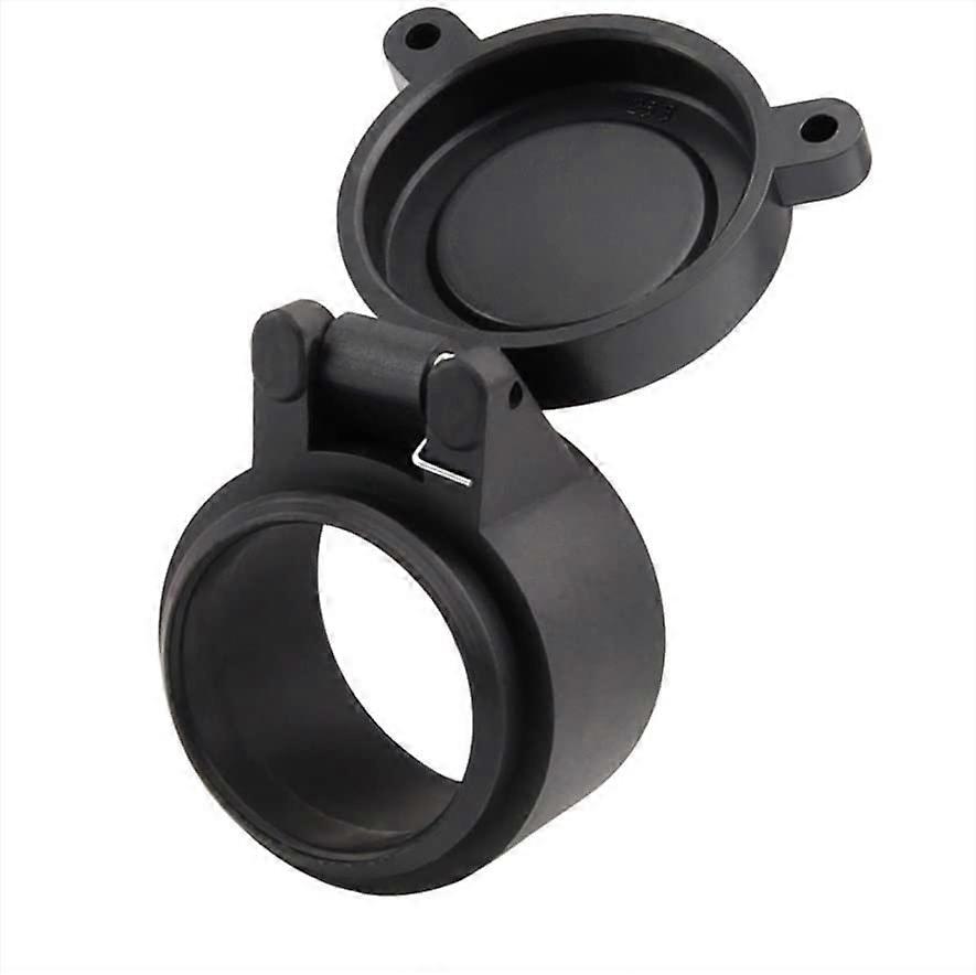 50mm Transparent Rifle Scope Lens Cover Flip Up Objective Cap with SpringLoaded Quick Protection