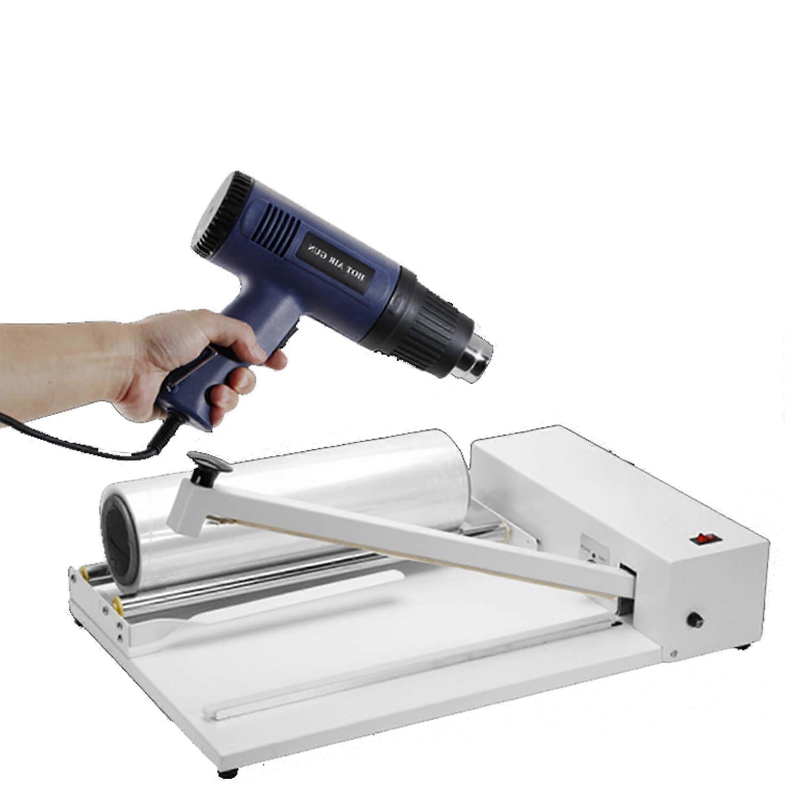 60cm Shrink Wrap Machine with Heat Sealer, Synchronous Seal and Cut, Adjustable Temperature Control