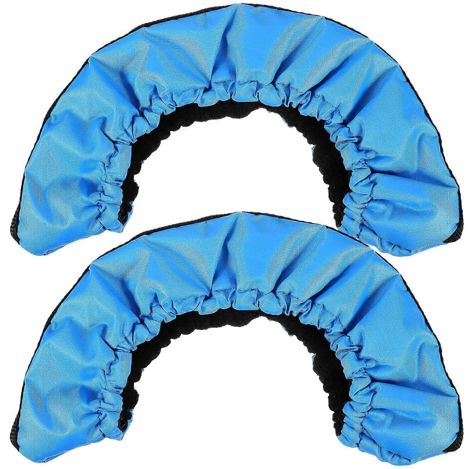 Ice Skate Protective Covers Blue Absorbent Material 1Pair
