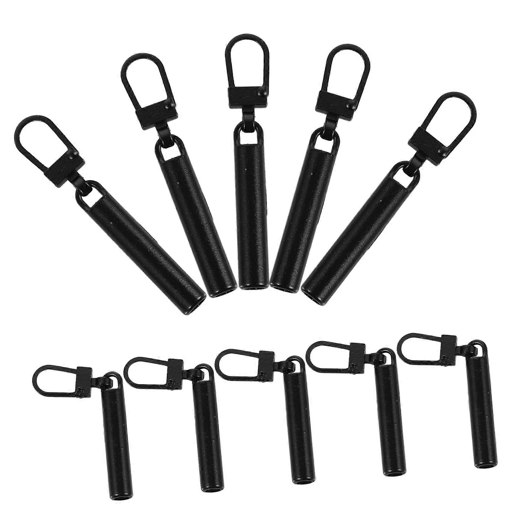 10Pcs Zipper Pull Replacement Kit for Coats Clothes and Bags Durable Easy Install