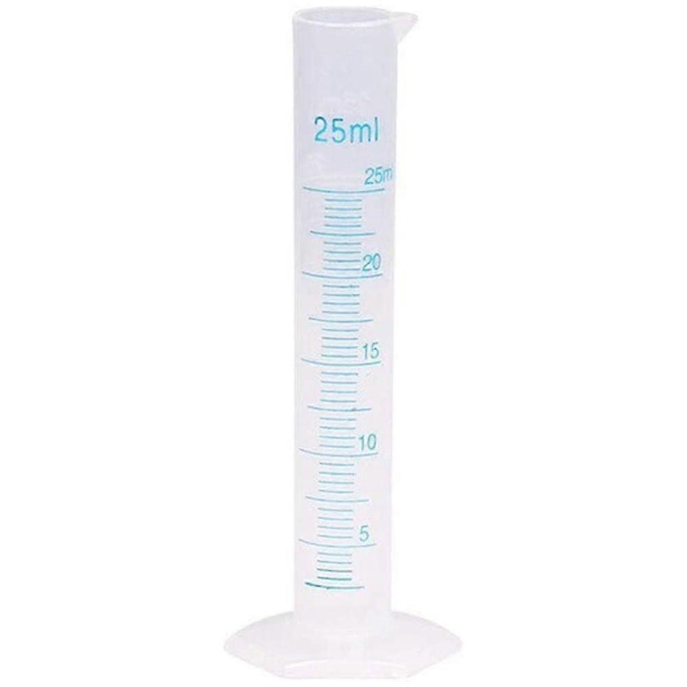 Measuring Cylinder Plastic Graduated Tube Tool for Lab(25Ml)