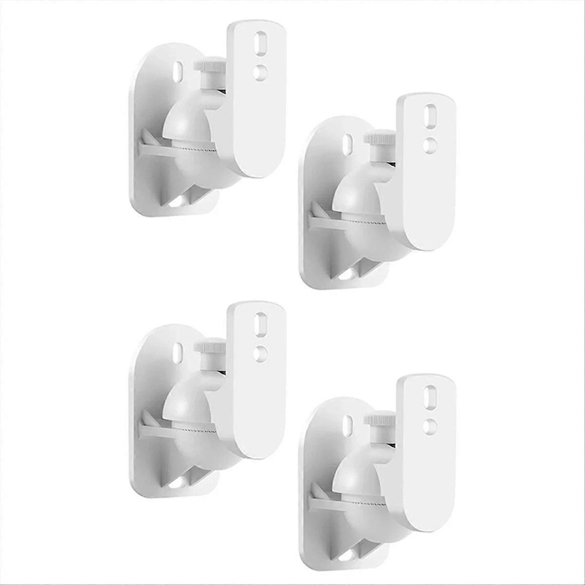 4 Pcs Adjustable Speaker Wall Brackets Adjustable Swivel
