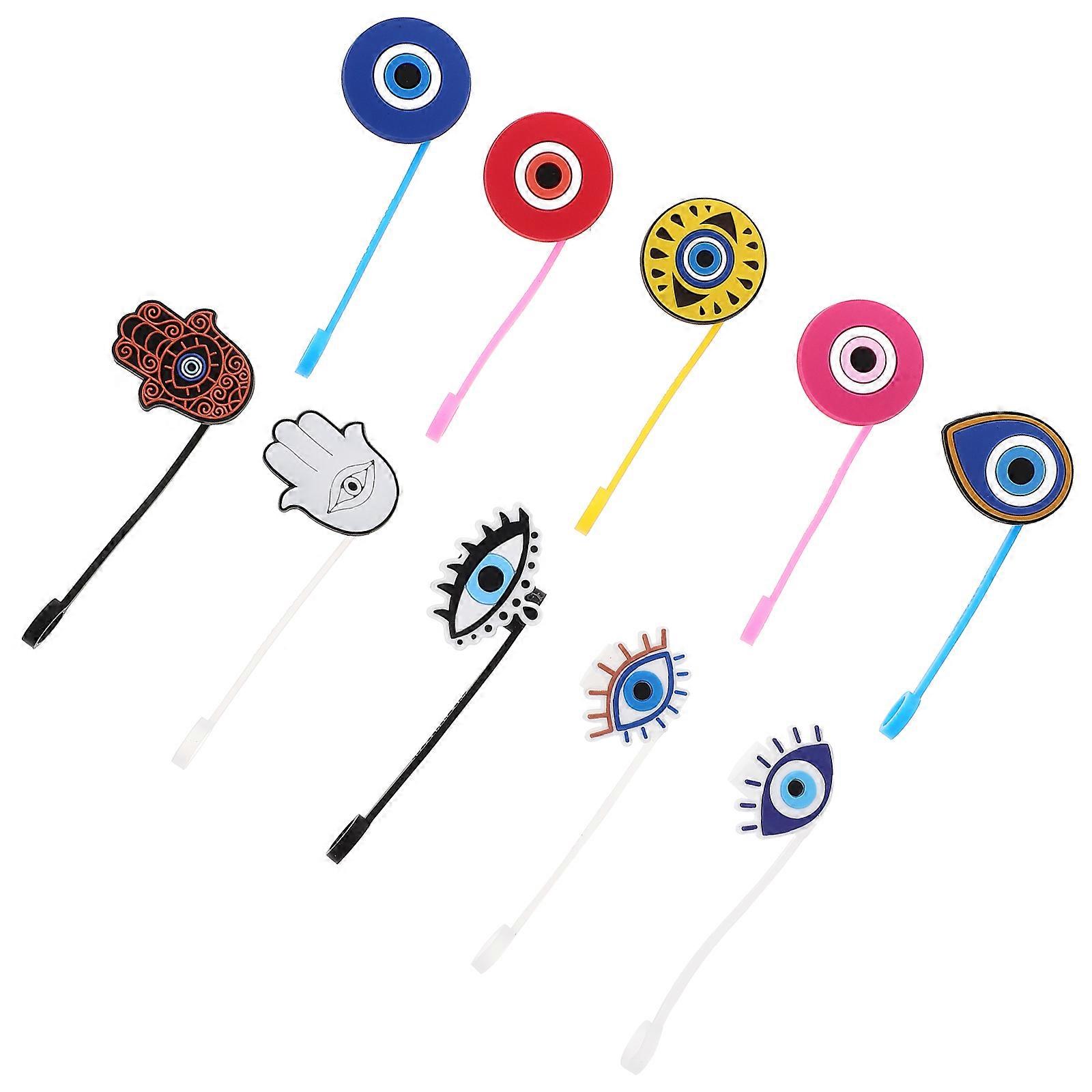 Cover Evil Eye Shape End Protectors for Daily Use 10Pcs