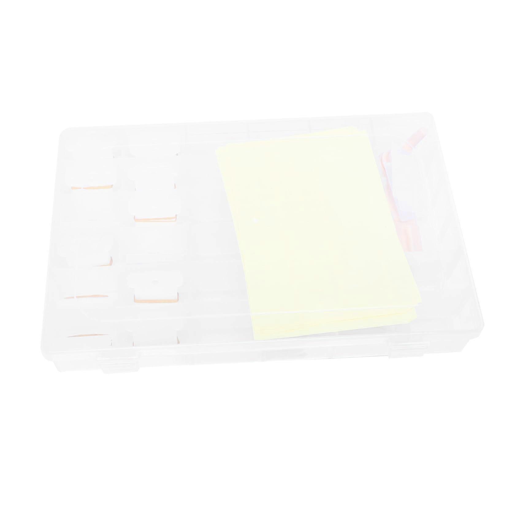 Embroidery Storage Box with Bobbin Winder, Cross Stitch Organizer Kit for Tangle Thread