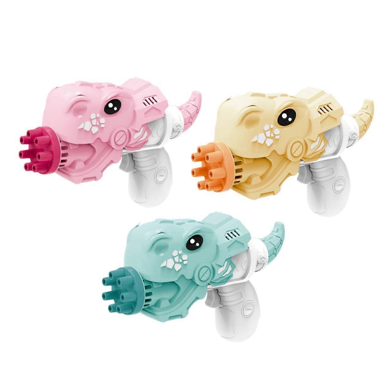 Electric Bubble Machine Dinosaur Bubble Blower Set, Multi Bubble Output, Auto Operation for Outdoor Play