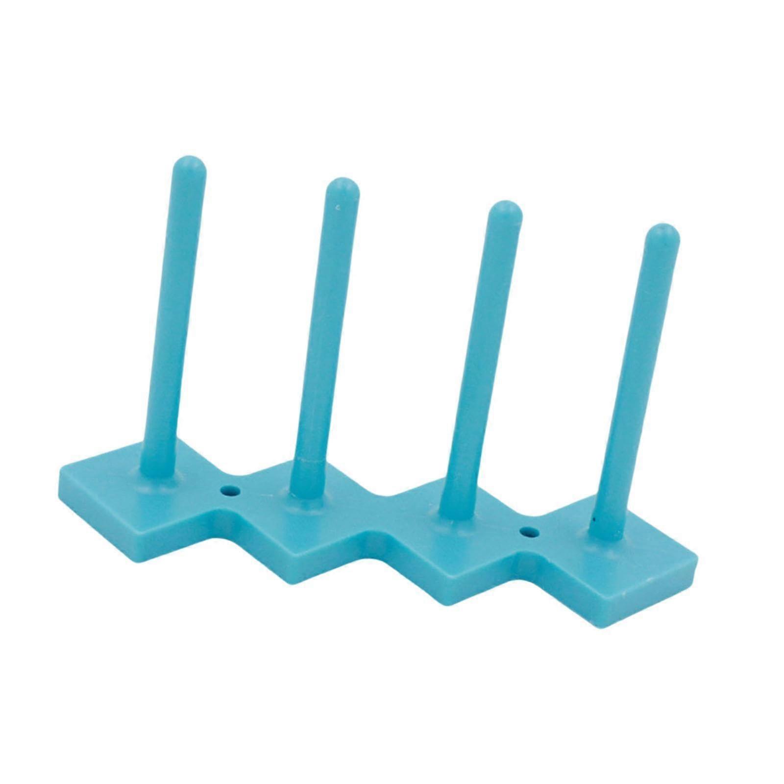 Blue Bobbin Holder and Thread Organizer, Tangle Storage Spool Stand for Sewing