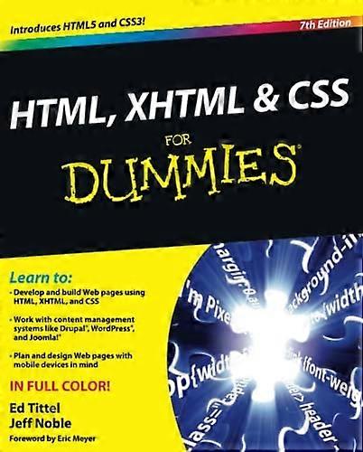 HTML, XHTML & CSS For Dummies (For Dummies