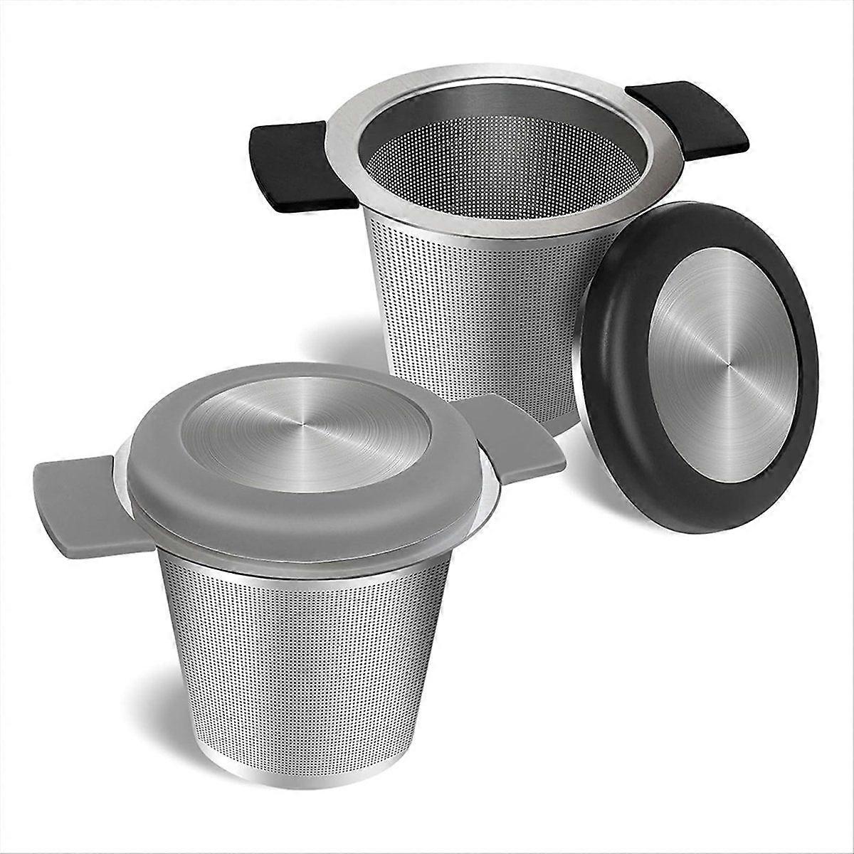 Fine Mesh Tea Infusers, 2PCS Large Tea Strainers for Tea with Handles