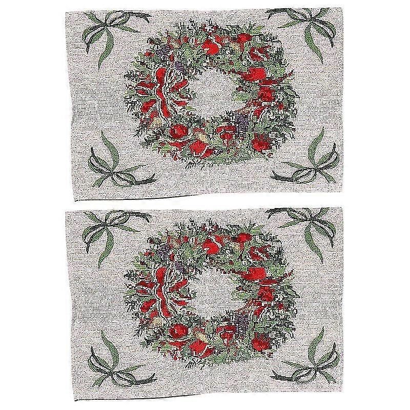 2pcs Tapis de noël