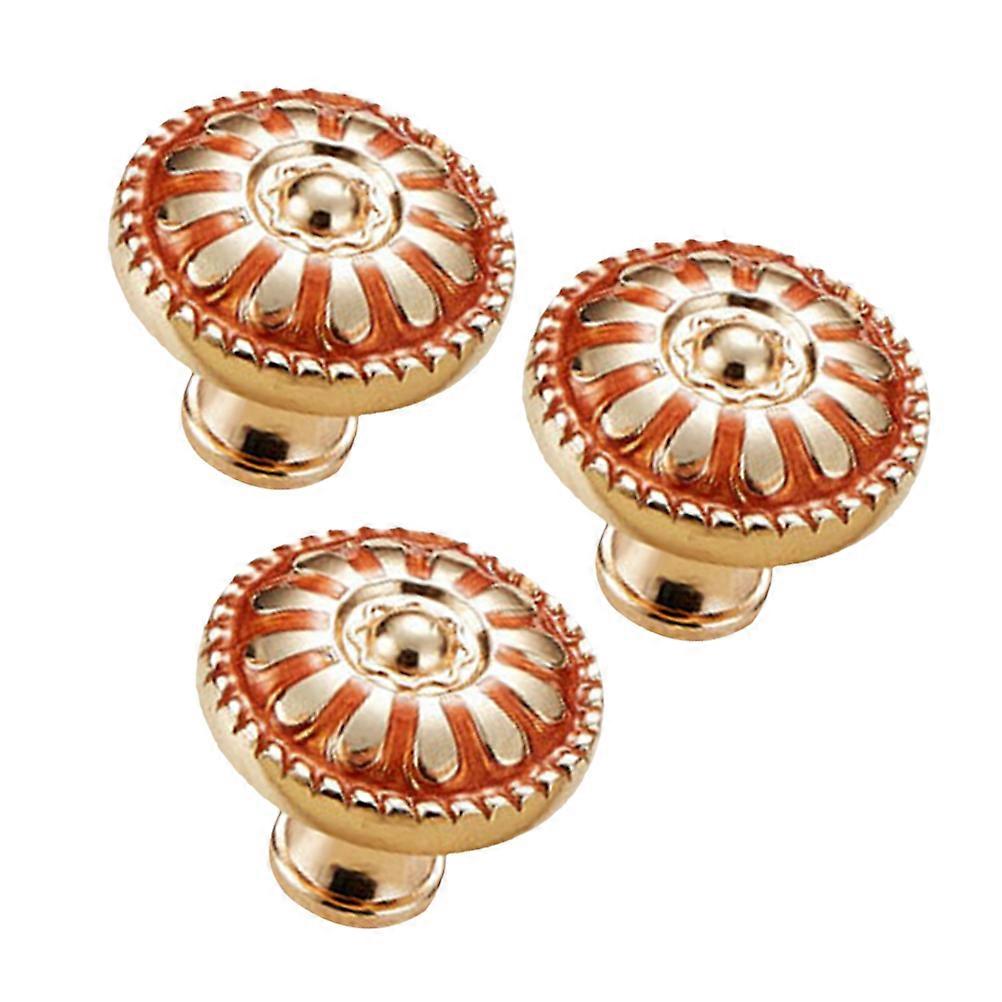 Furniture Knobs Alloy Mushroom Shape Handle for Drawer Use 6Pcs Multi Color