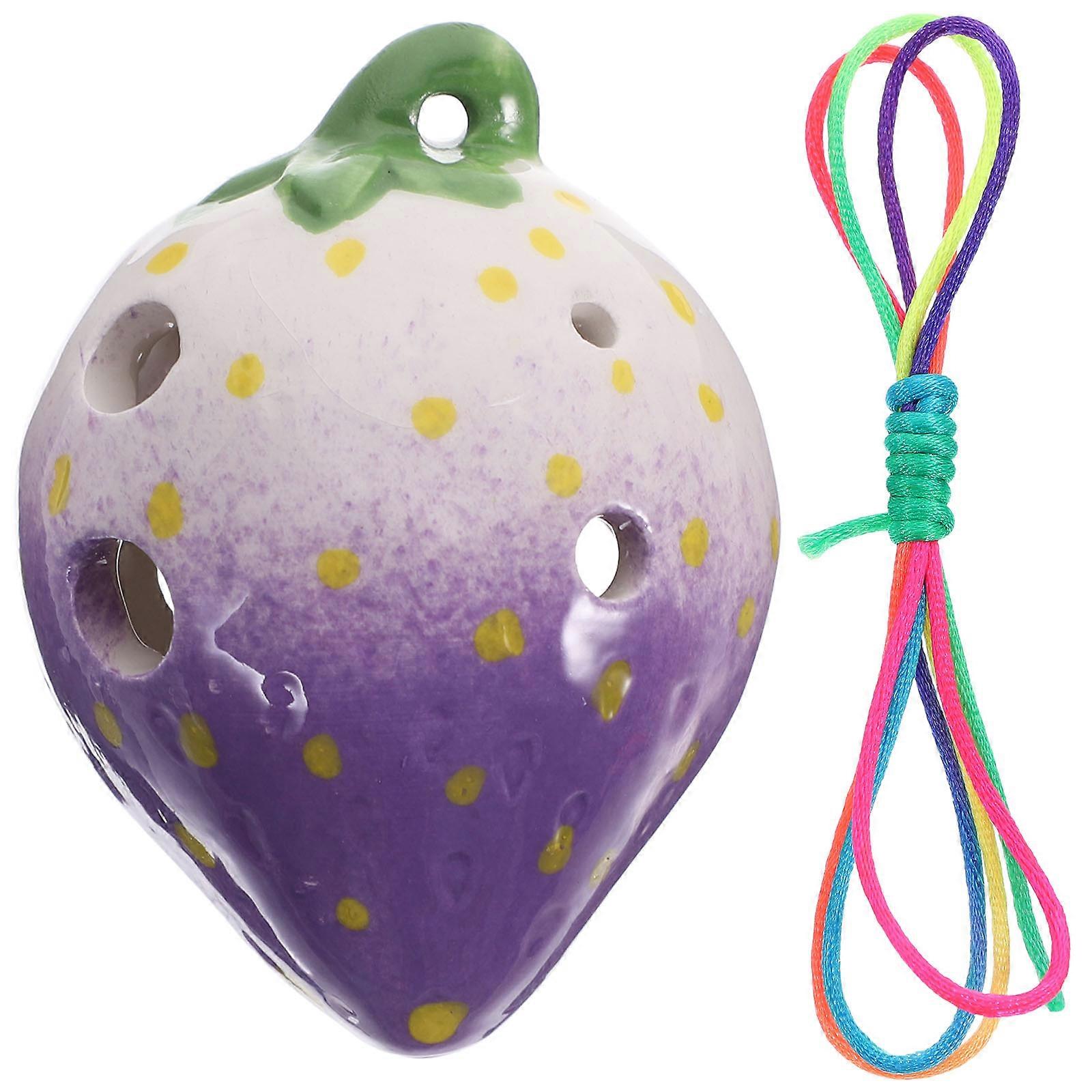 6 Holes Ceramic Ocarina for Playing Beginner Practice Wind Instrument