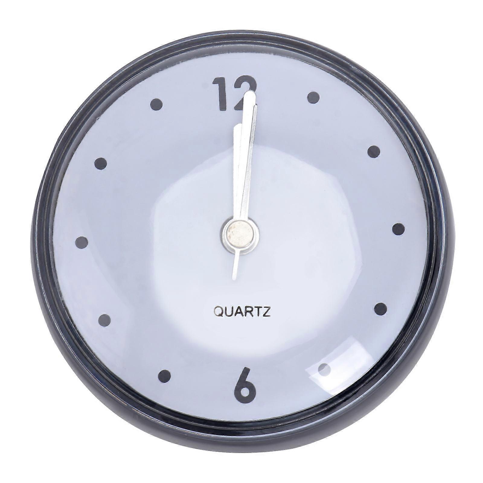 Kitchen Waterproof Hanging Clock Sucker Clock 3Pcs Set Dark Grey