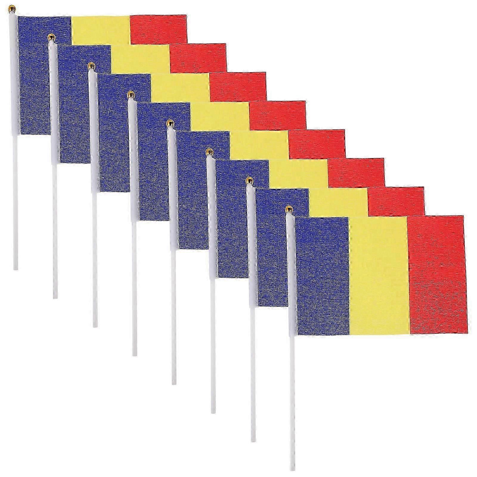 Handheld Flag Mini Stick Flags for Waving 50Pcs Durable Polyester