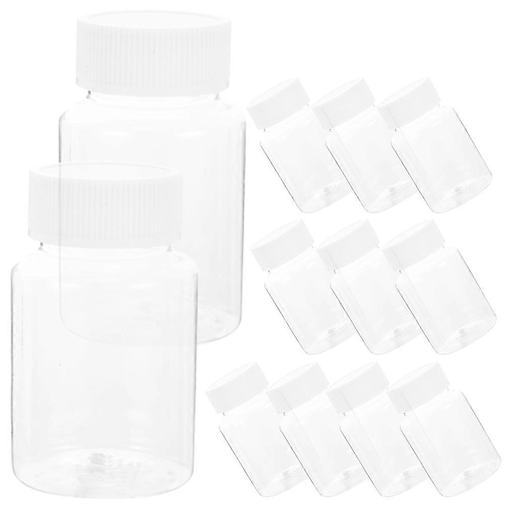 Empty Plastic Pill Bottle Container for Storage 40Pcs Pack