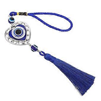 Blue Evil Eye Hanging Ornament for Bag Or Door Pendant with Tassel