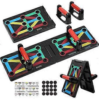 2026 New 12 in 1 foldable Push Up Rack Board Train Gym Fitness System Workout Exercise Stands for Body Training