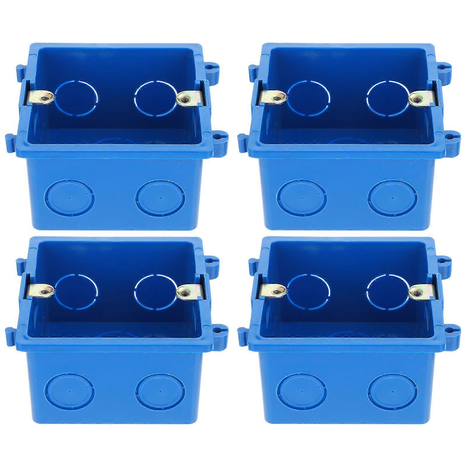 4pcs Dustproof Junction Box Universal Electrical Cable Protective Container
