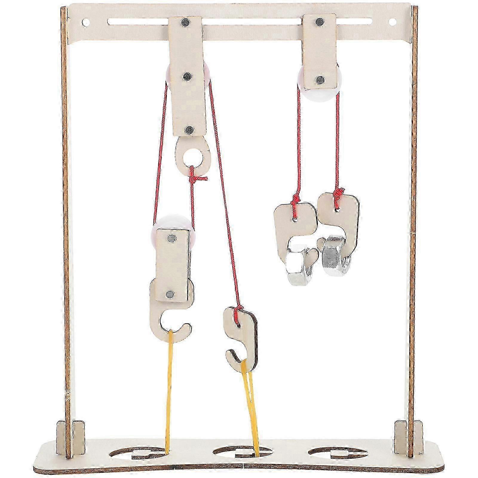 Crane Model Pulley Block Set for Physics Teaching with 1Set DIY Kit