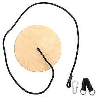 Wooden Disc Swing for Children Outdoor Disc Swing with Heavy Duty Rope
