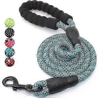 2025 5 FT Strong Dog Leash with Comfortable Padded Handle and Highly Reflective Threads Dog Leashes for Medium and Large Dogs, Blue