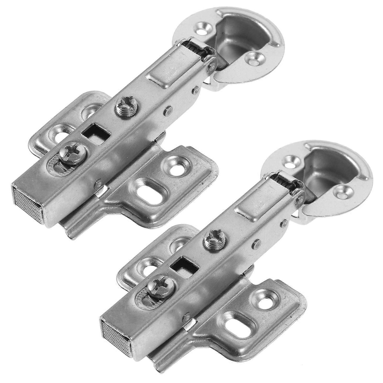 2pcs Stainless Steel Hinges Door Insert Hinges Buffer Hinges Cabinet Hinges