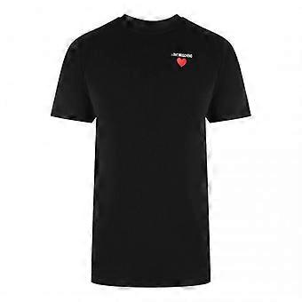Love Moschino Herren T-Shirt mit Herzlogo