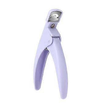 Acrylic Nail Clipper Set, Stainless Steel, Precision Cutting, Ergonomic Grip, for Salon and Home Nail Art, Purple