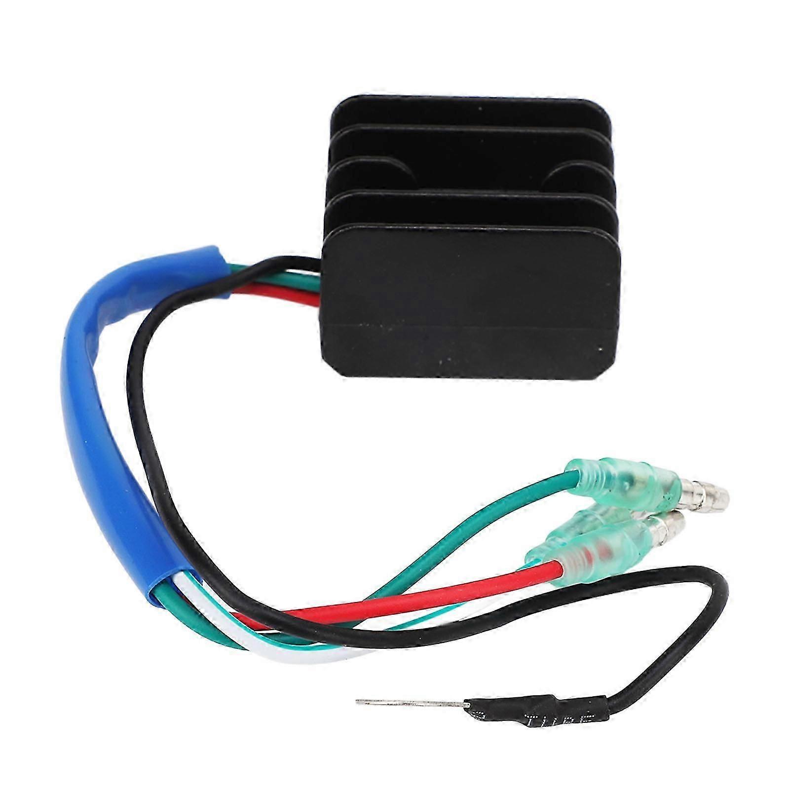 Outboard Engine Rectifier 2-Stroke 9.9-15HP Voltage Regulator Durable Replacement Component High-Quality Material Compatible compatible with Marine Us