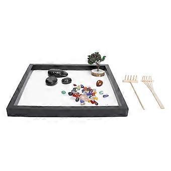 Sand Table Ornament Mini Zen Garden DIY Imitation Sandbox Tray Craft Decoration Accessories