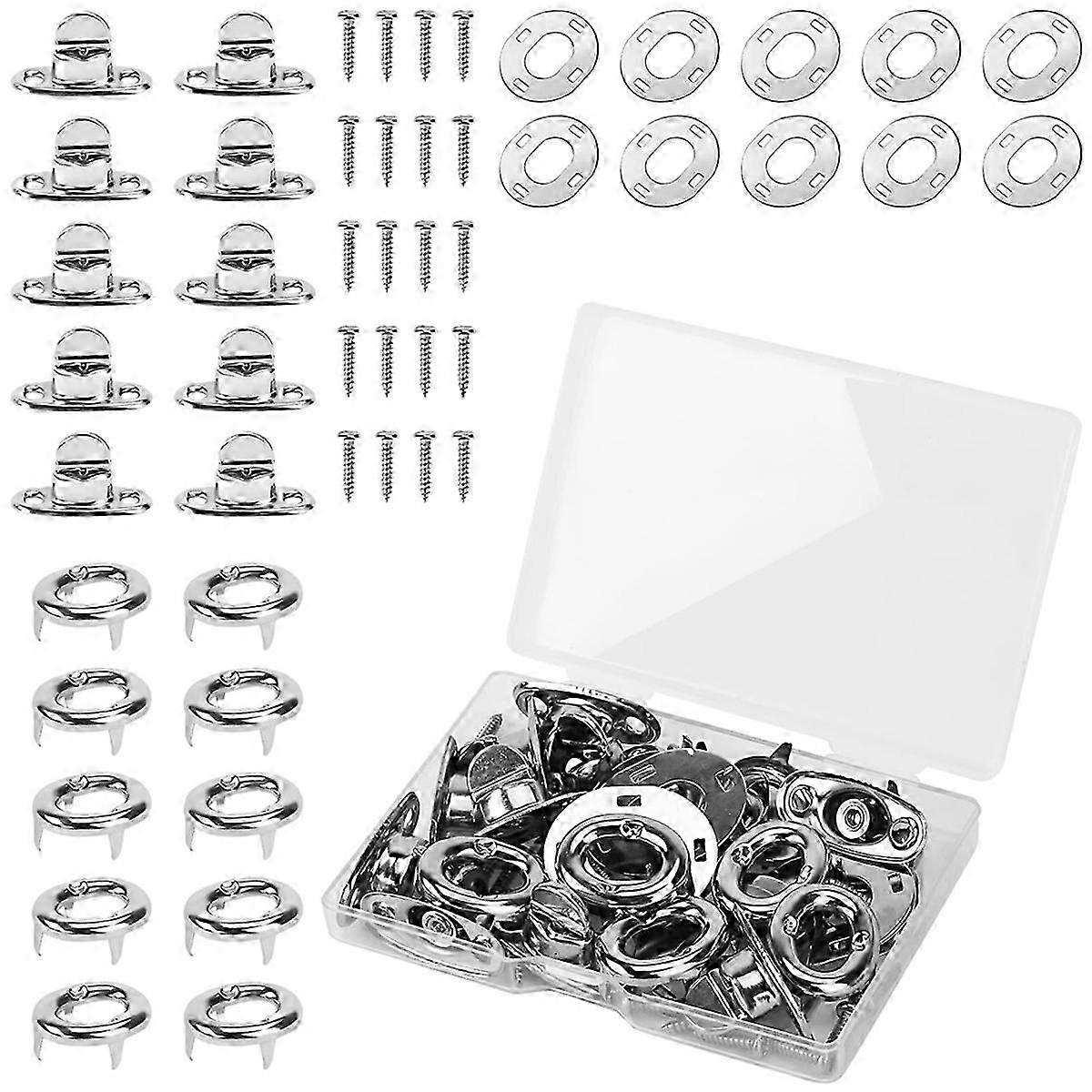 10Sets Marine Grade Twist Lock Fasteners Turn Button Eyelet
