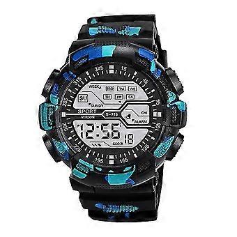 Homens Assista Moda Esportes Digital impermeável à prova de choque relógio de pulso luminoso