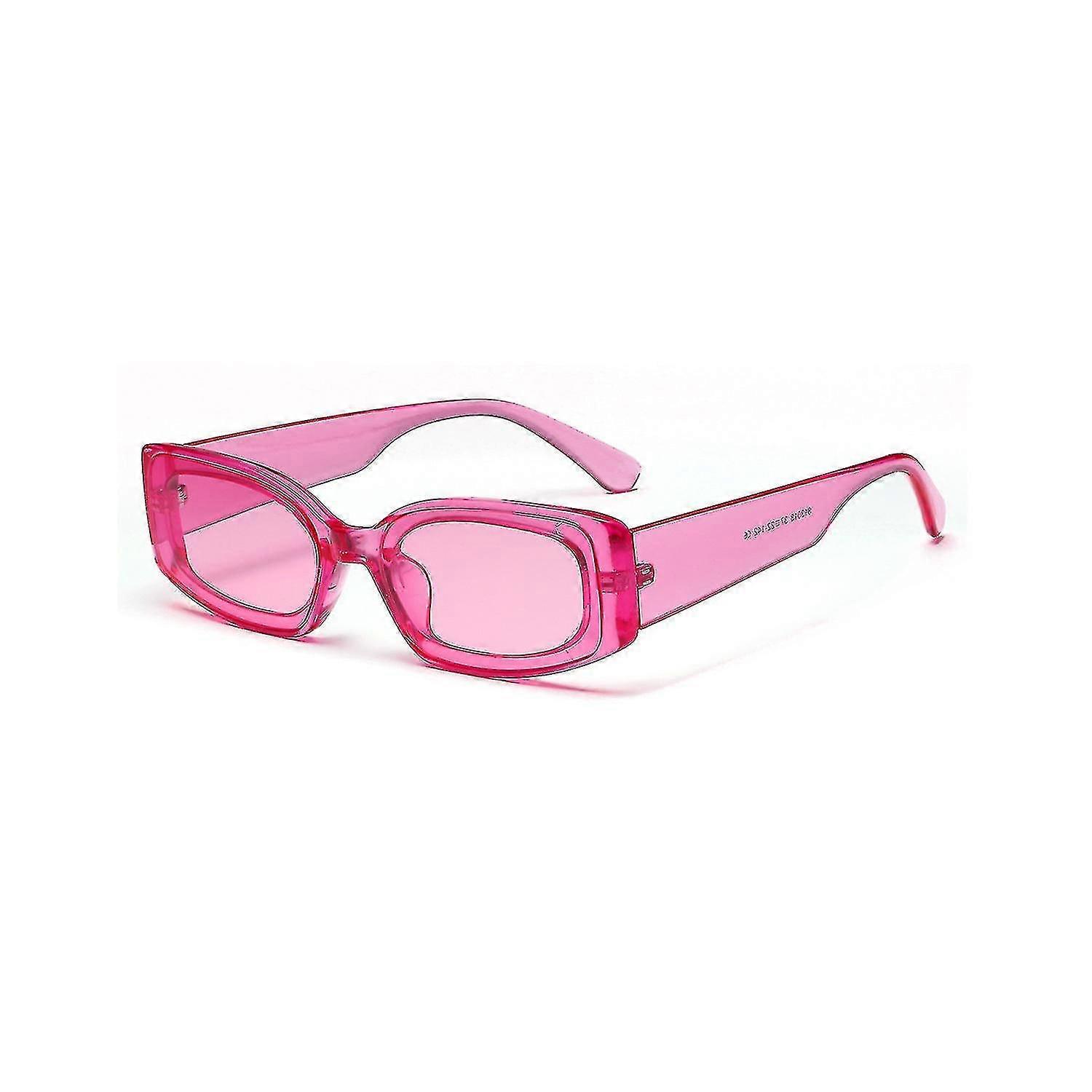 Pink Rectangular-frame Sunglasses Jinyu