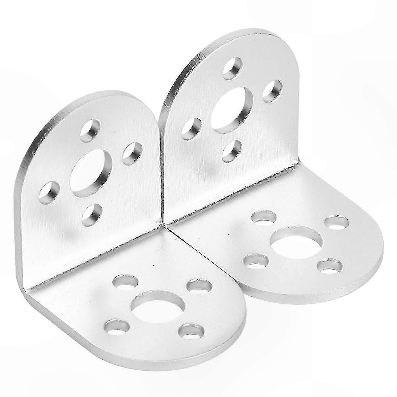 2-Pack Aluminum L-Shape Brackets for Robotics Components and Assembly Projects