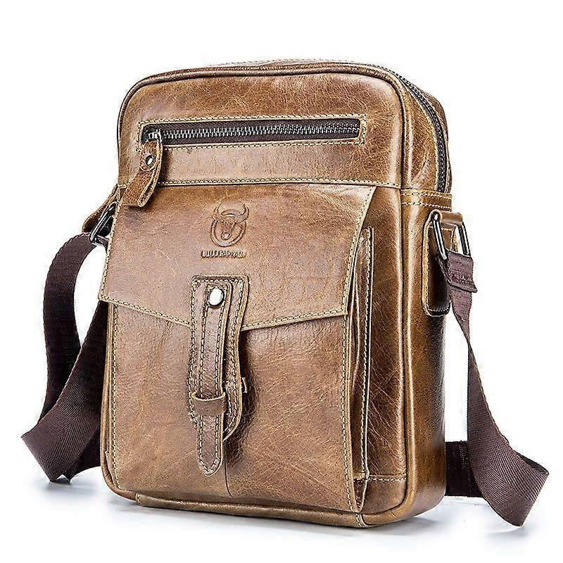Men Messenger Bag, Specification: Large (Dark Brown)
