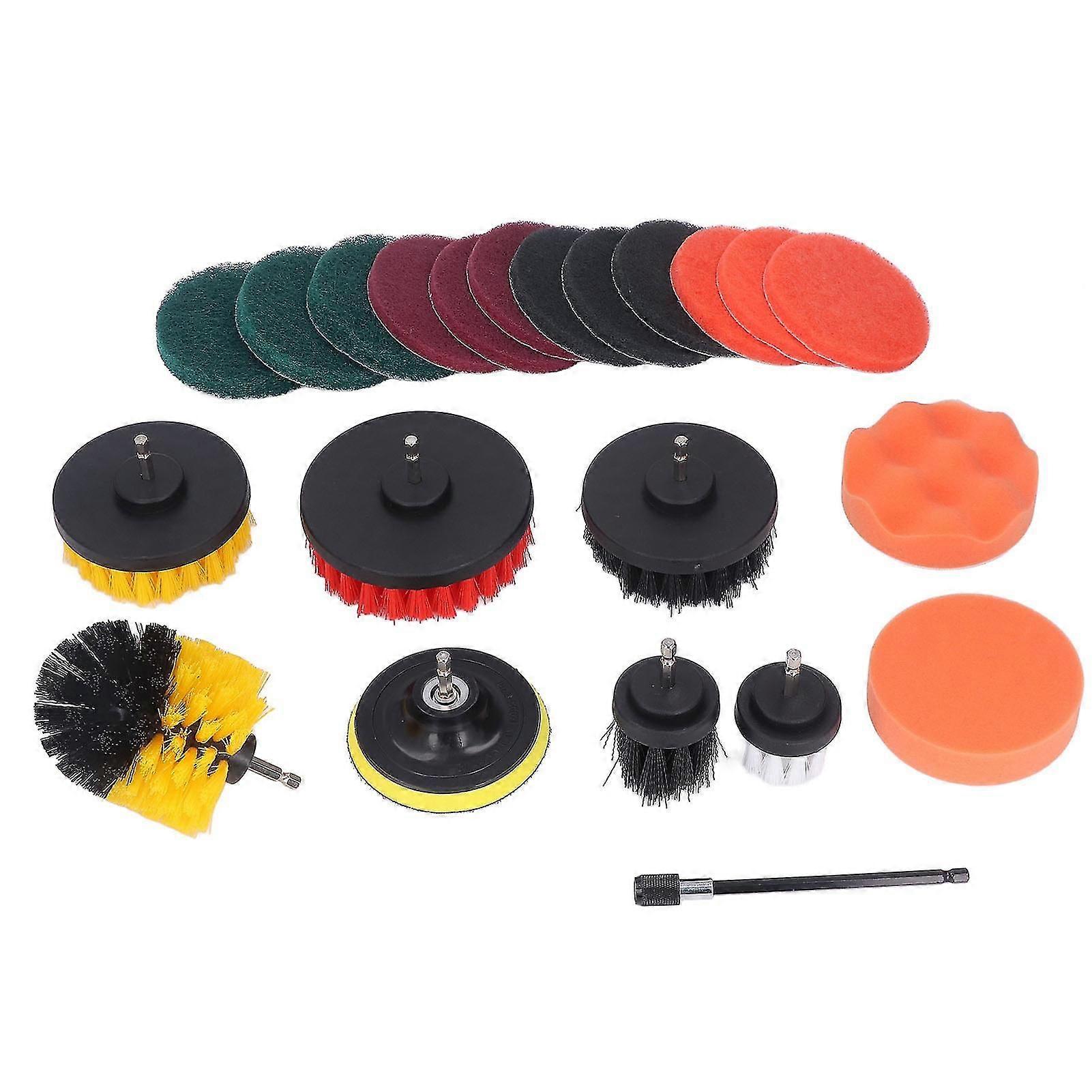 Power scrubber attachments 22pcs for deep cleaning surfaces
